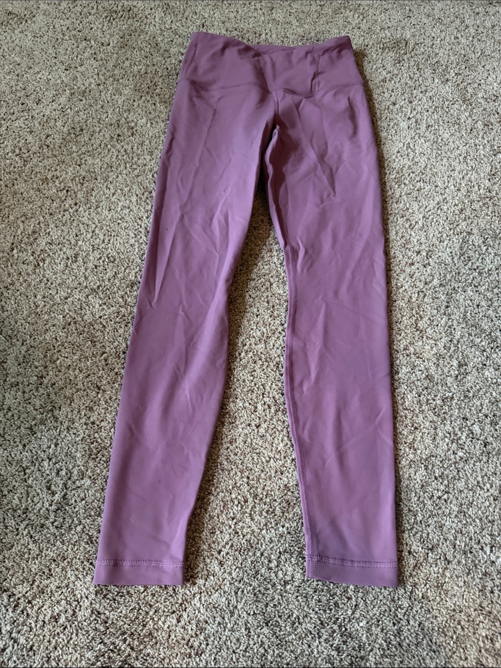Women's High-Rise Mauve Active Leggings